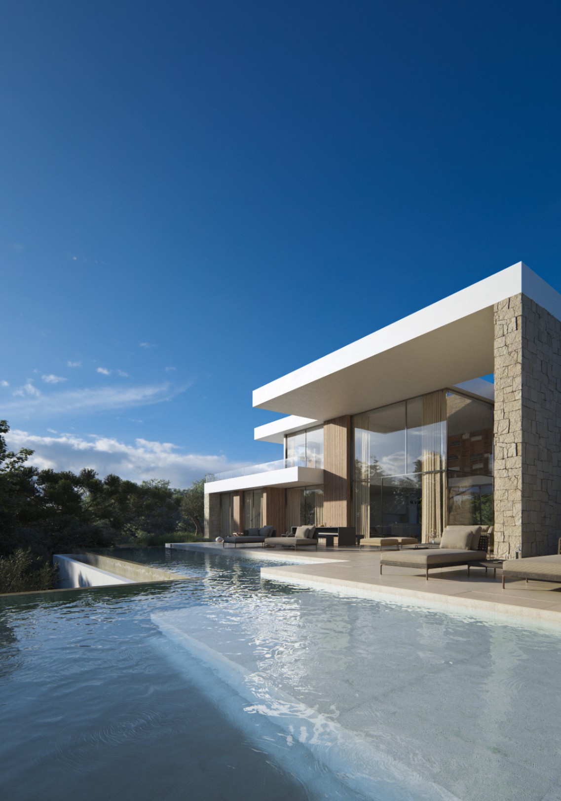 Spectacular new build villa on three levels