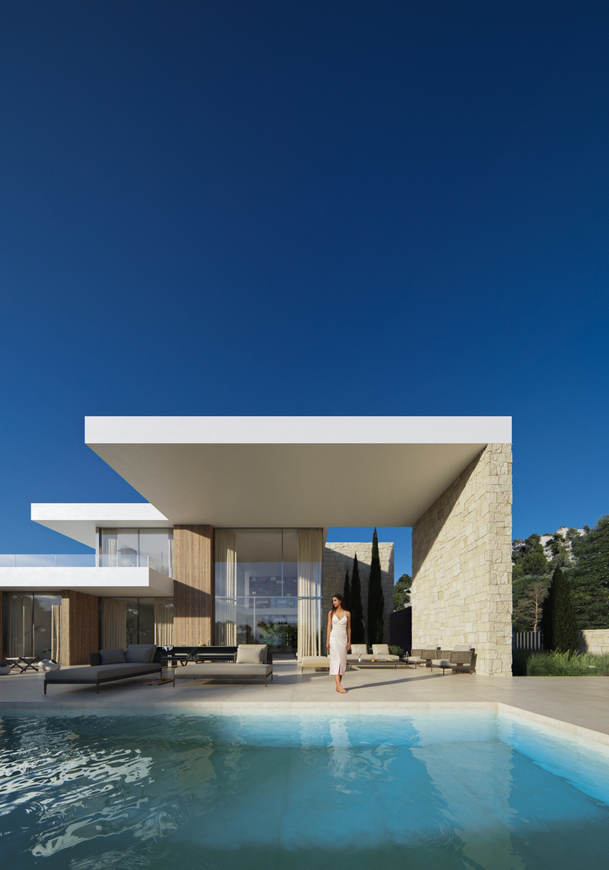 Spectacular new build villa on three levels