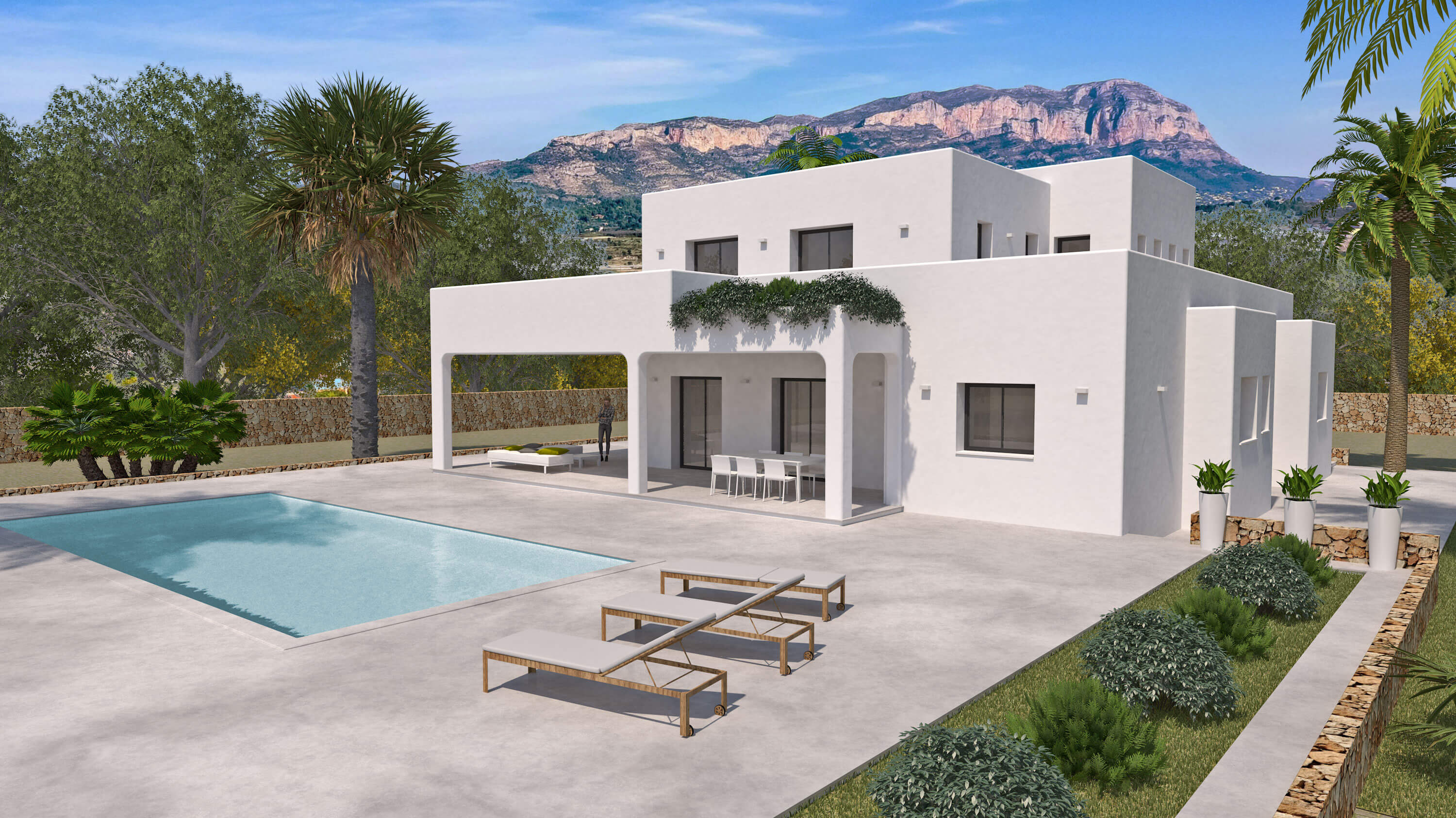 Prachtige Ibiza stijl villa op 10.000m2