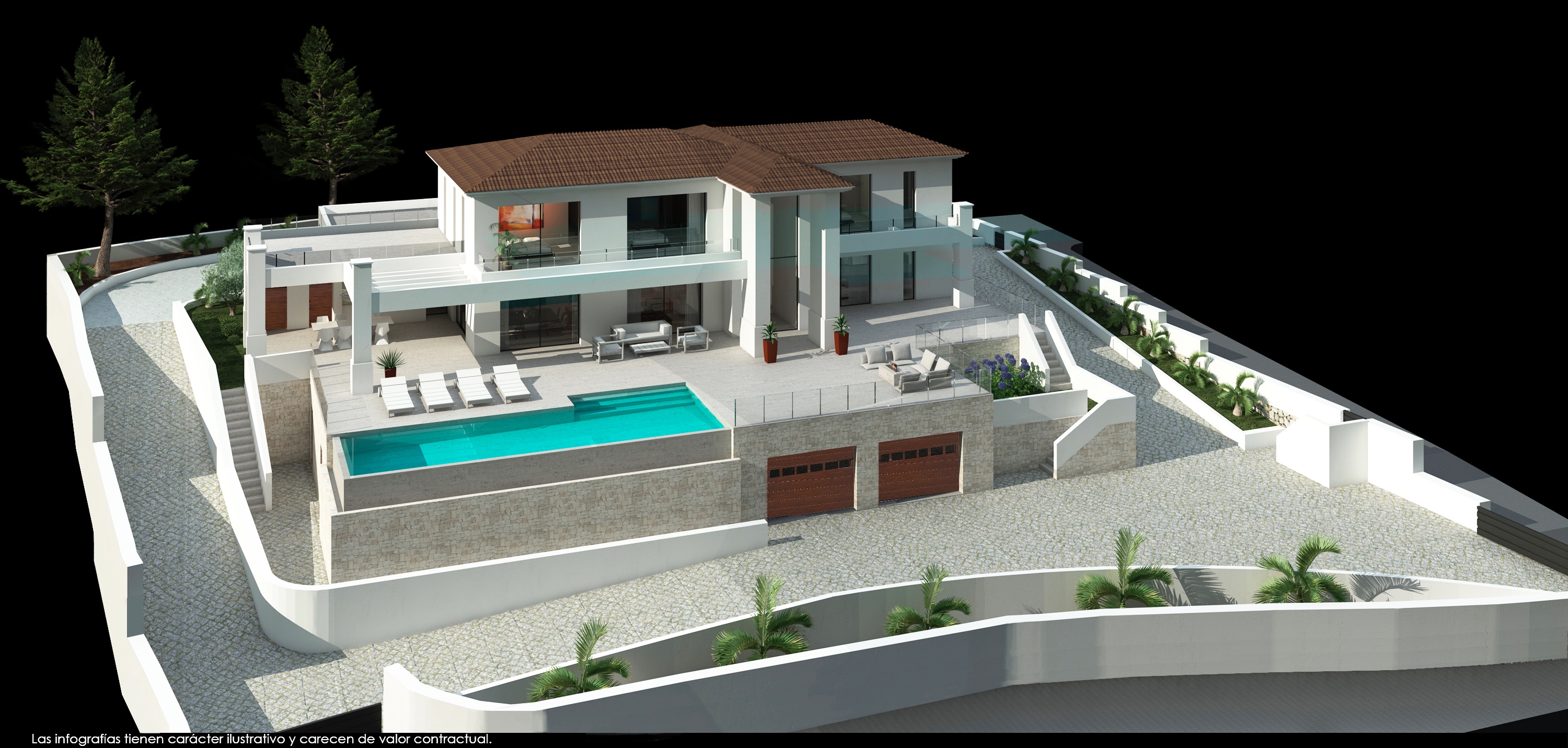 Eerste lijn zeer luxe moderne villa in Moraira