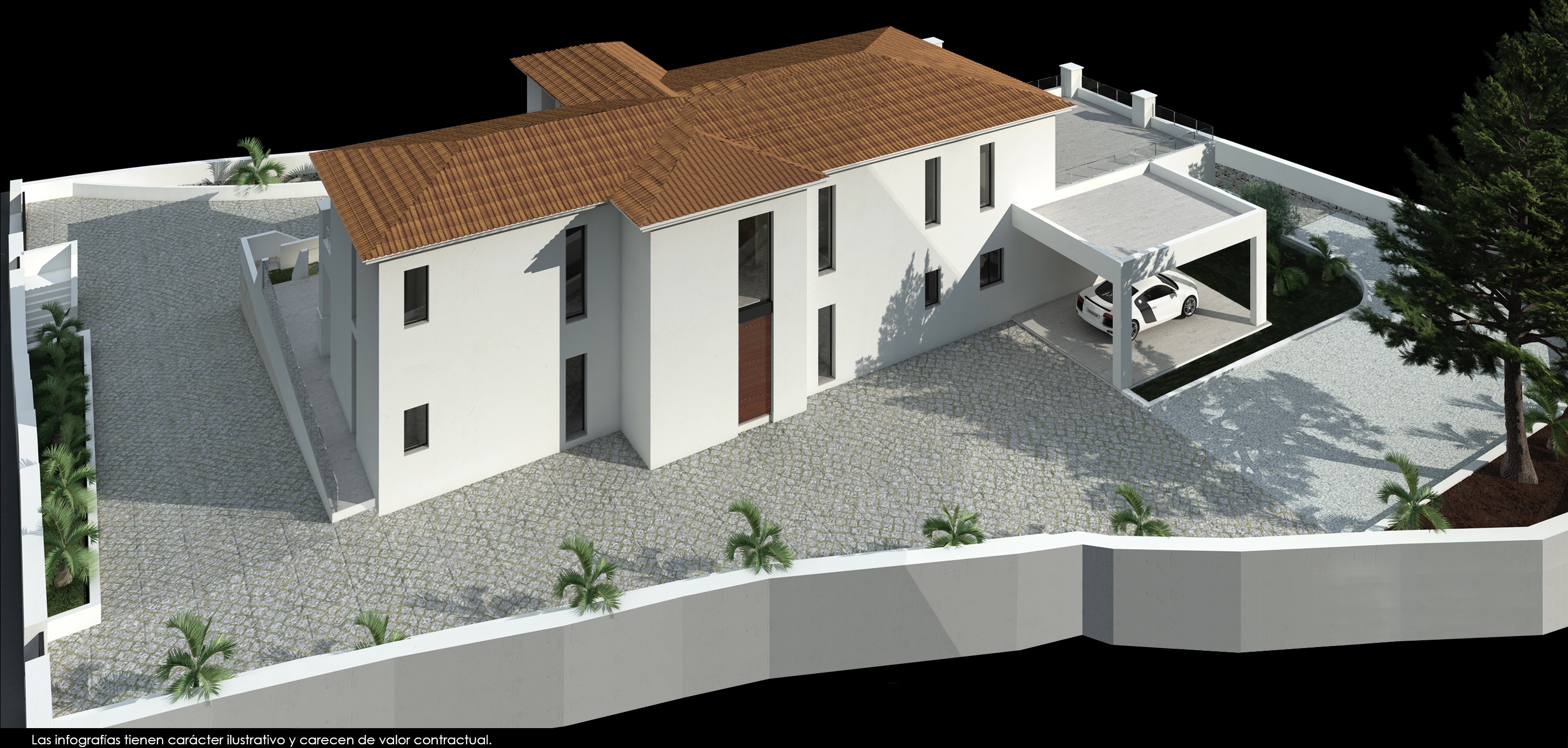 Eerste lijn zeer luxe moderne villa in Moraira