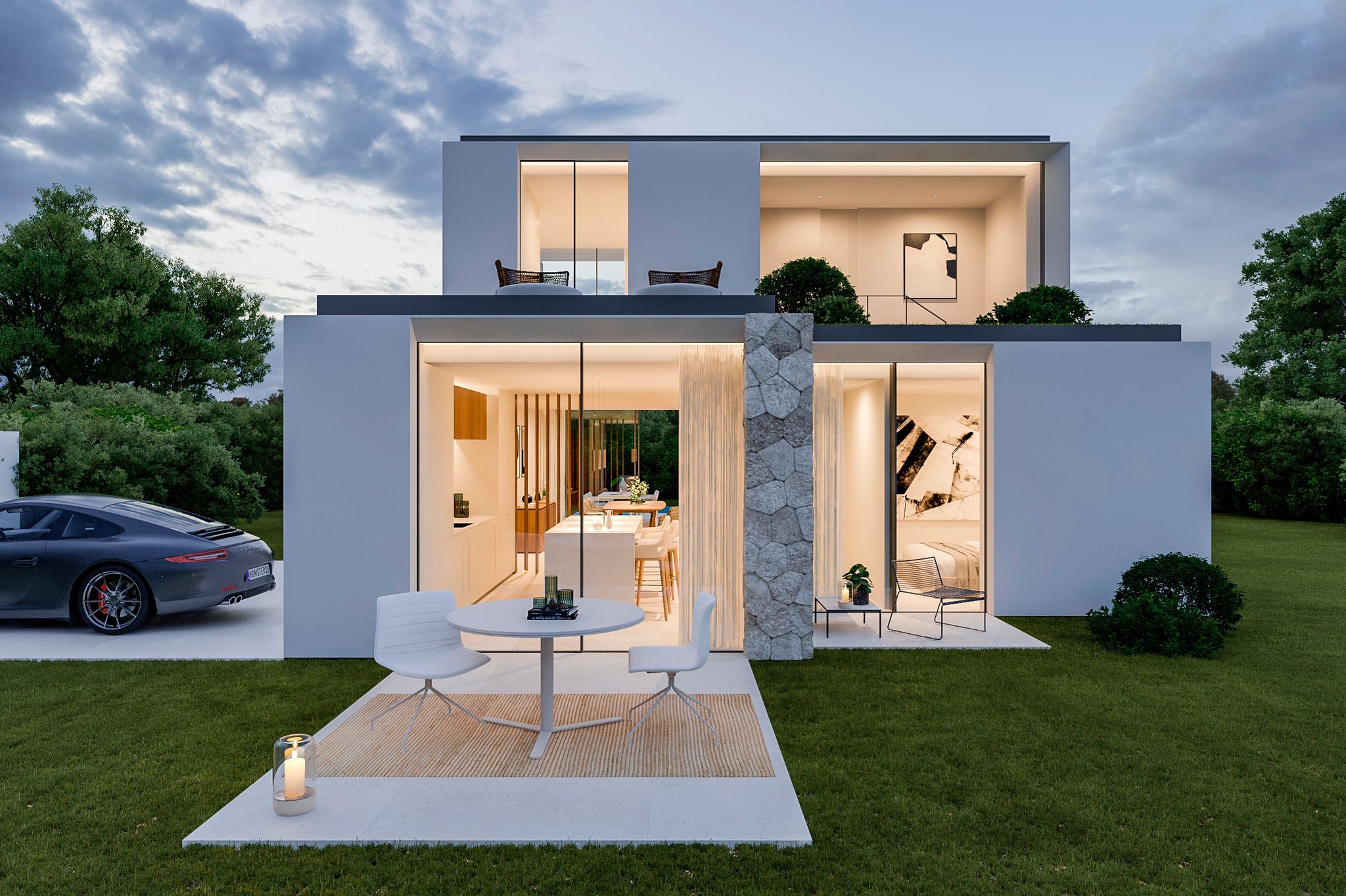 Prachtige moderne villa in aanbouw in Denia