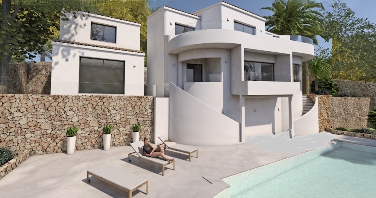 Renovated Ibiza villa with seaview