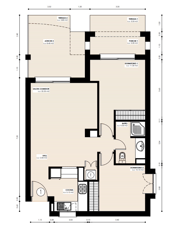 Ground floor apartment with private garden